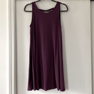 Loft Deep Purple casual mini dress size small petite